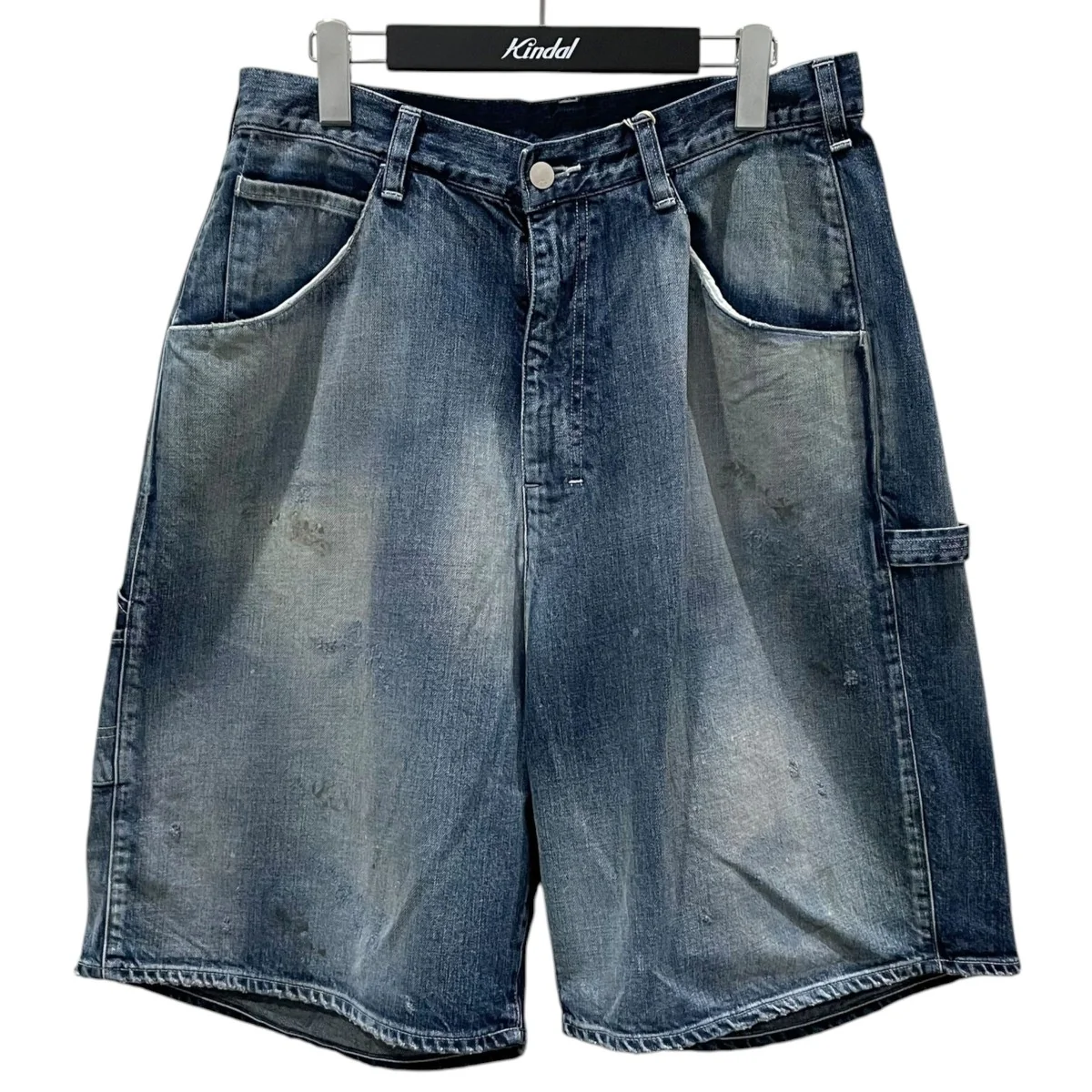 25AW 加工デニムハーフパンツ BOXY DENIM PAINTER SHORTS ボクシーデニムペインターショーツ ACW-11