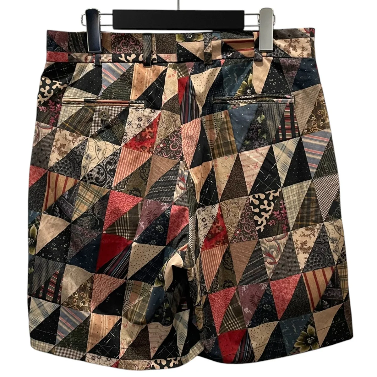 25SS パッチワークプリントハーフパンツ Plain Front Shorts Polyester Dobby Patchwork Print 38-25-0154-874 - Image 2