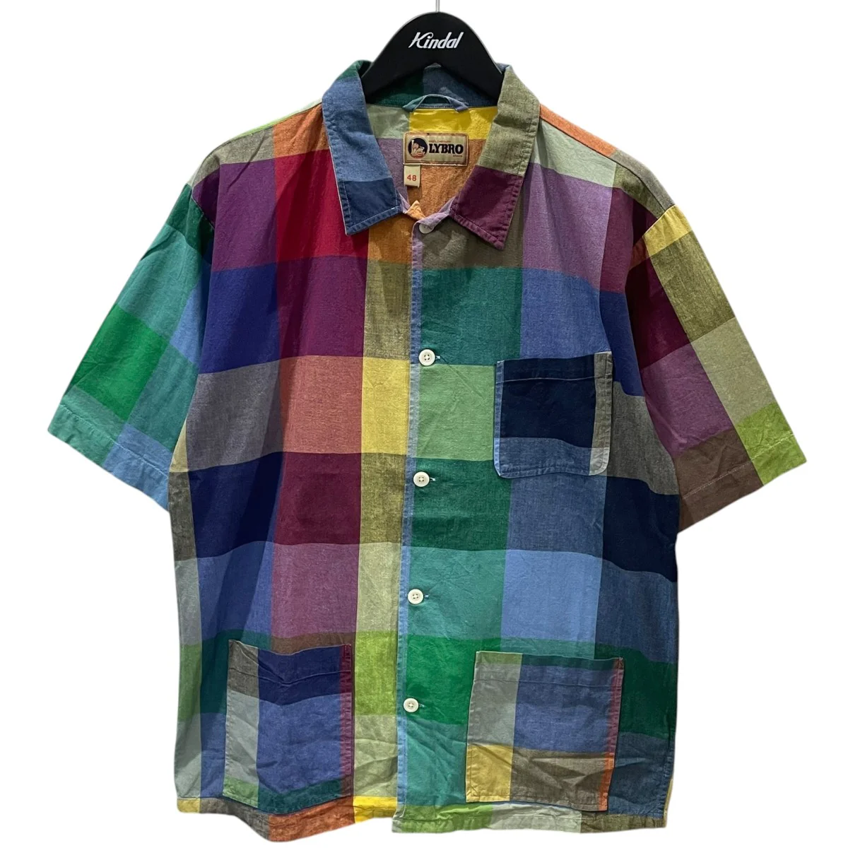 18SS チェック柄半袖シャツ SHORT SLEEVE SHIRT - COTTON ショートスリーブシャツ - コットン 8036-13-11000