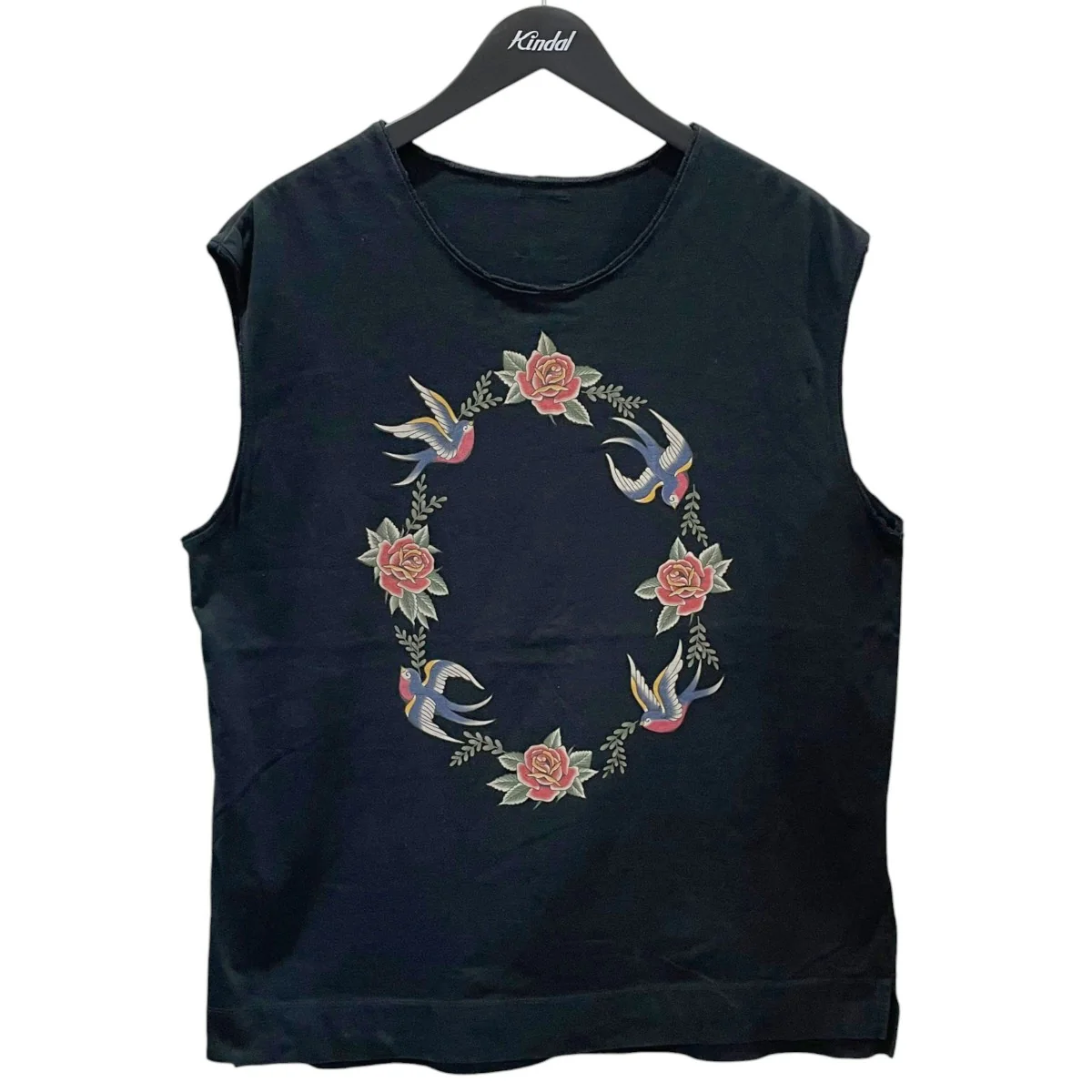 プリントノースリーブカットソー Printed Tattoo Tee プリンテッド タトゥーティー QT1179