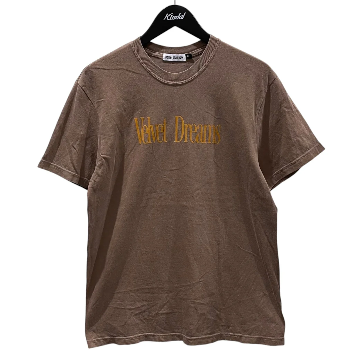 25SS フロッキープリント加工Tシャツ Better Than Now Velvet Tシャツ 25070500802030