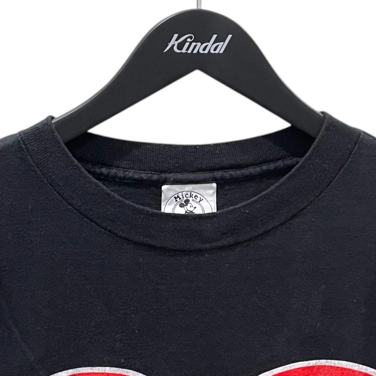 プリントTシャツ Mickey ＆ Minnie Heart Kiss USA製 - Image 3