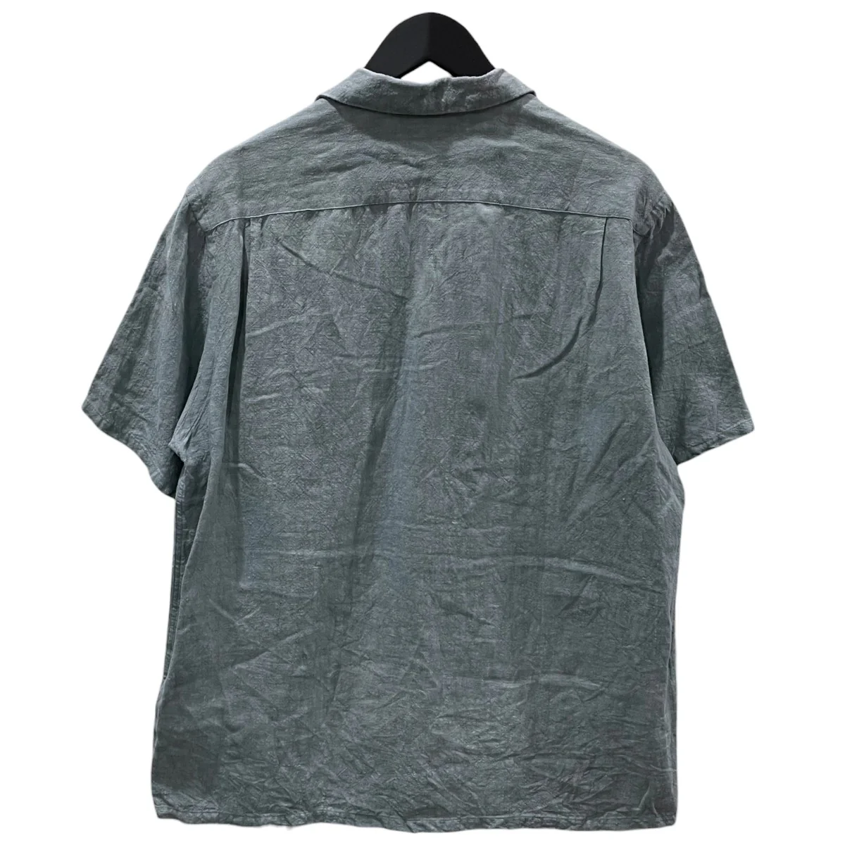 25SS オープンカラーリネン半袖シャツ Open Collar 1／40 Linen 38-01-0192-139 - Image 2