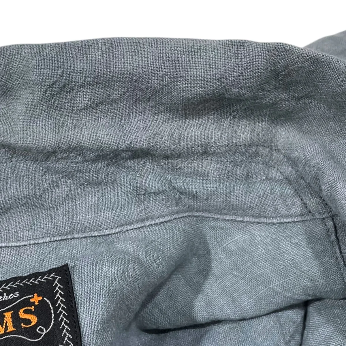 25SS オープンカラーリネン半袖シャツ Open Collar 1／40 Linen 38-01-0192-139 - Image 4