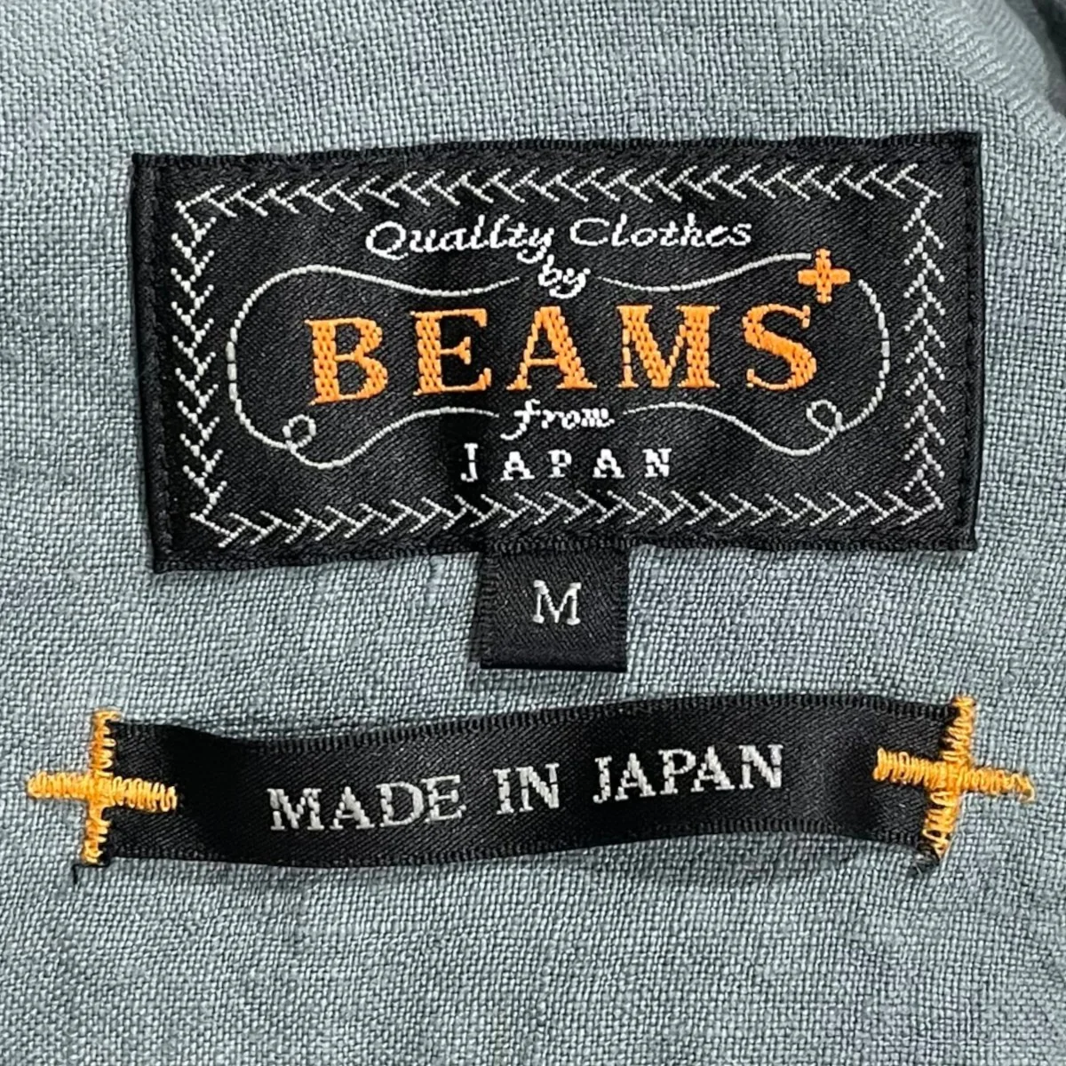 25SS オープンカラーリネン半袖シャツ Open Collar 1／40 Linen 38-01-0192-139 - Image 5