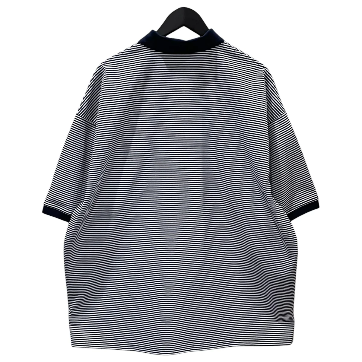 24SS ボーダー柄オーバーサイズポロシャツ TECH POLO SHIRTS S/S テックポロシャツ ショートスリーブ BE-37024 - Image 2