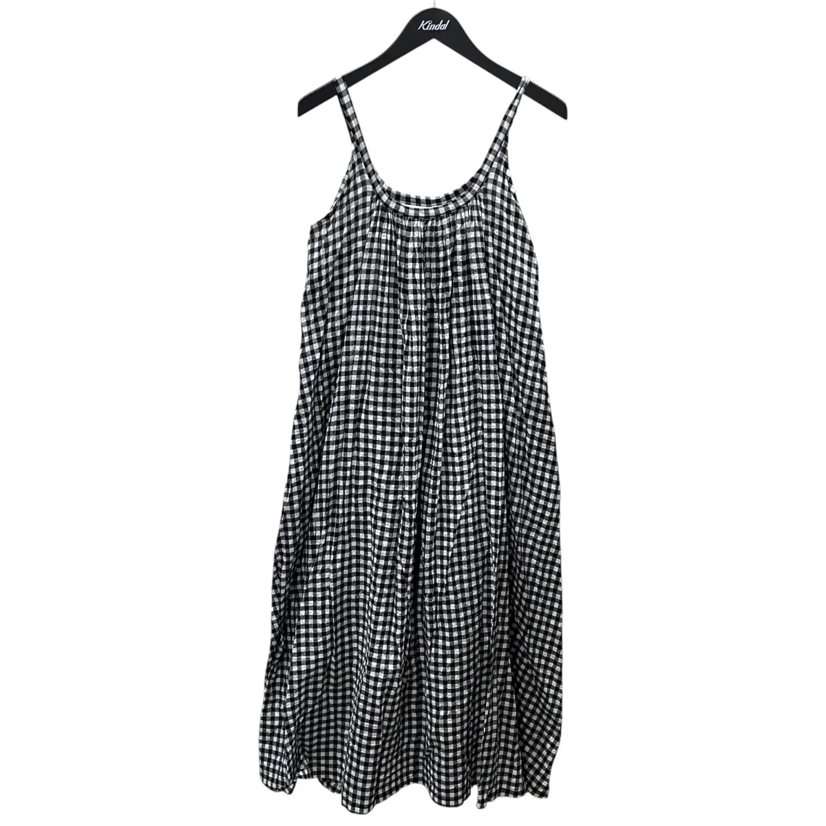 23SS ギンガムチェック柄キャミソールワンピース Gingham Gather Dress ギンガムギャザードレス 3710300192