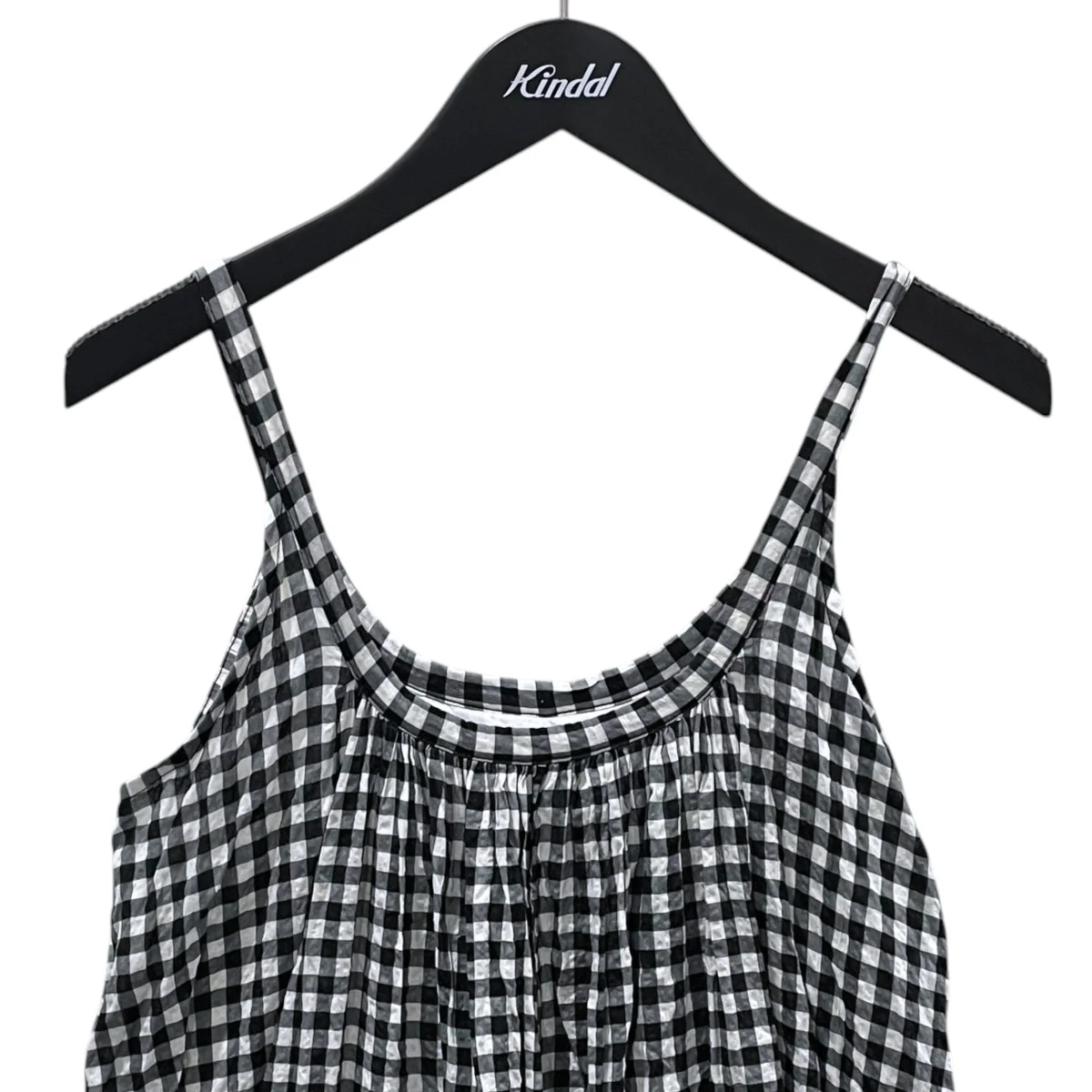 23SS ギンガムチェック柄キャミソールワンピース Gingham Gather Dress ギンガムギャザードレス 3710300192 - Image 3