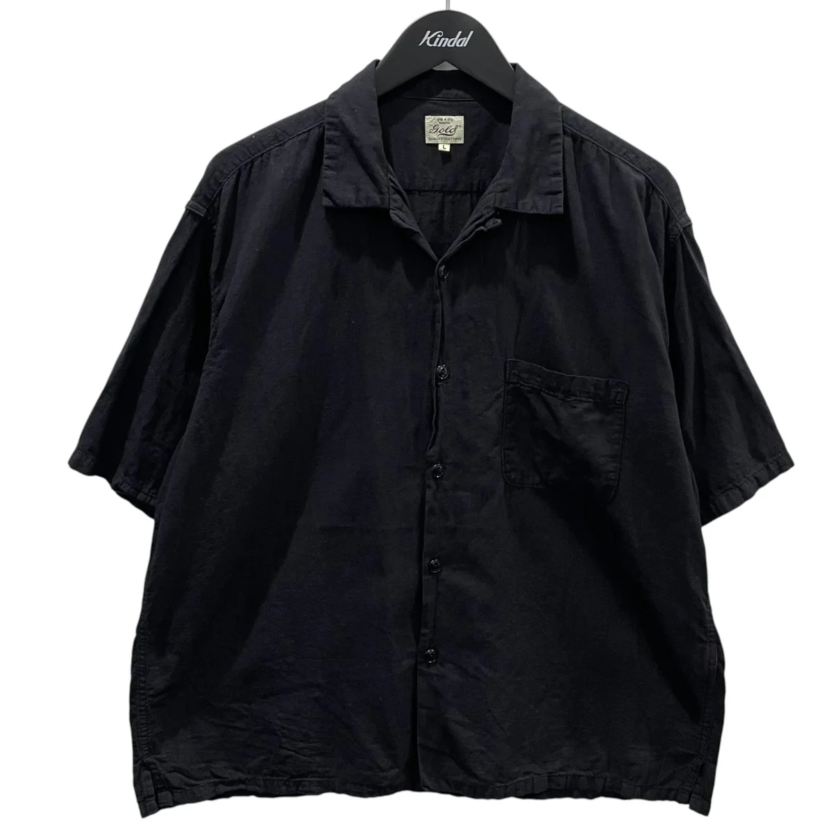25SS オープンカラー半袖シャツ VAT DYE CHAMBRAY OPEN SHIRT バットダイ シャンブレー オープンシャツ GL39438