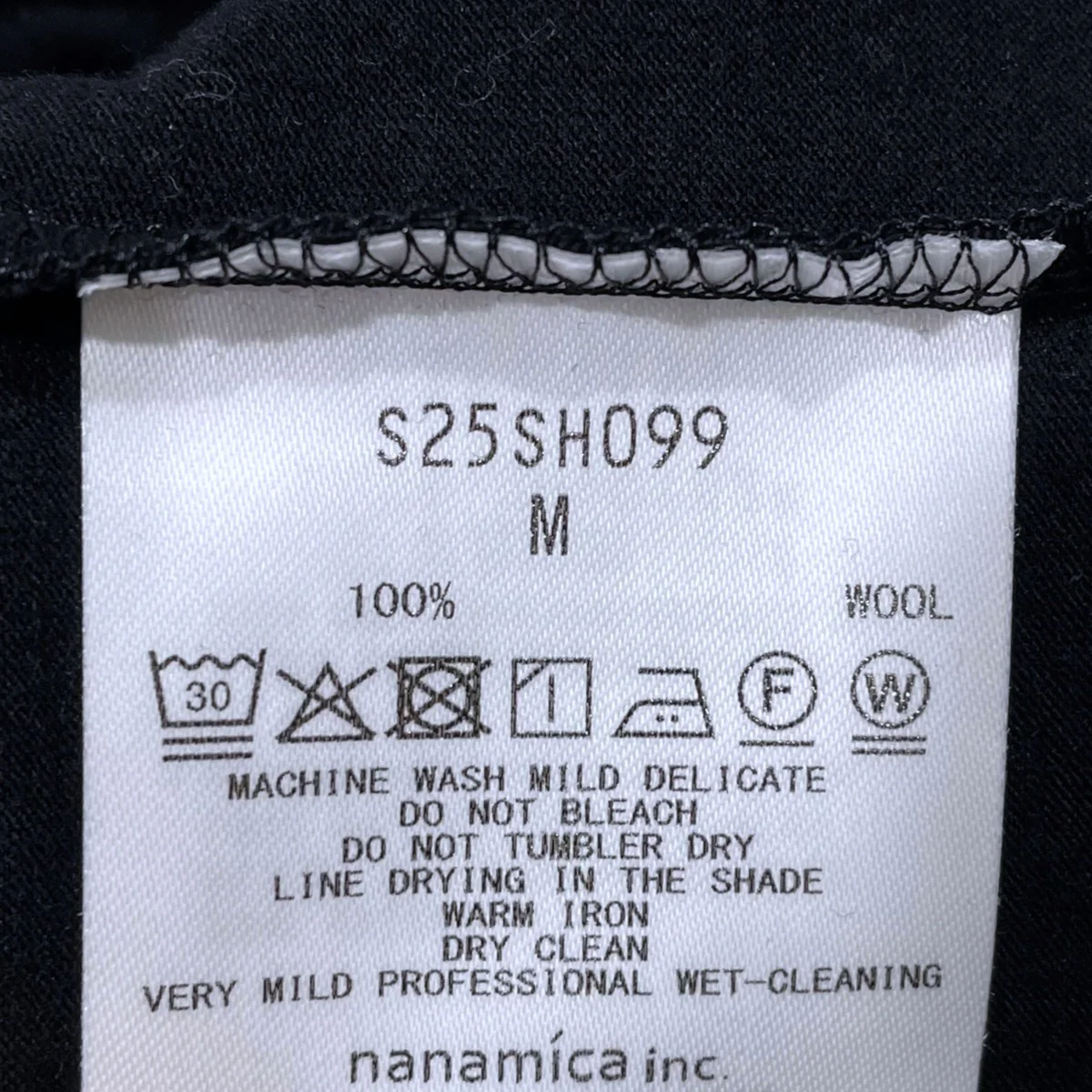 25SS Super 120 ウールTシャツ Wool Crew Neck T ウールクルーネックティー S25SH099 - Image 5