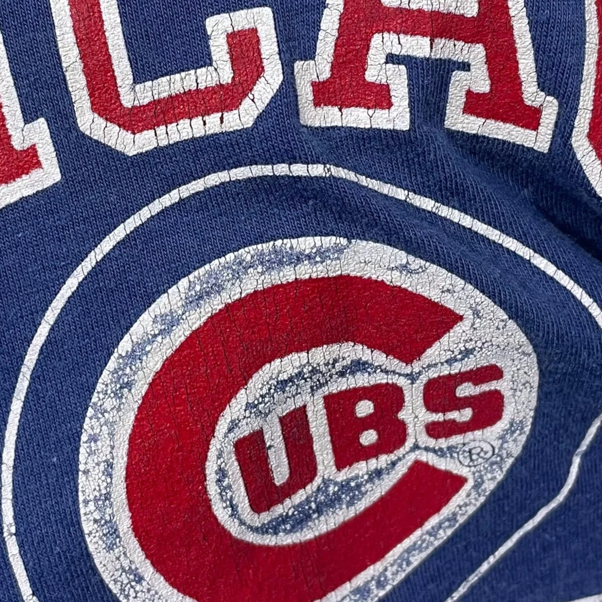80s プリントTシャツ トリコタグ Chicago Cubs シカゴカブス - Image 4