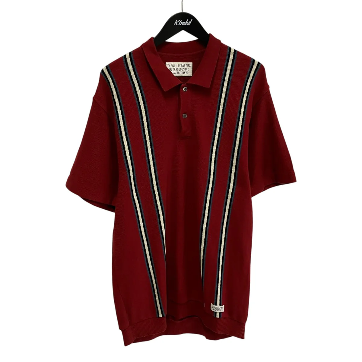 STRIPED KNIT POLO SHIRTポロシャツ24SS-WMK-KN12