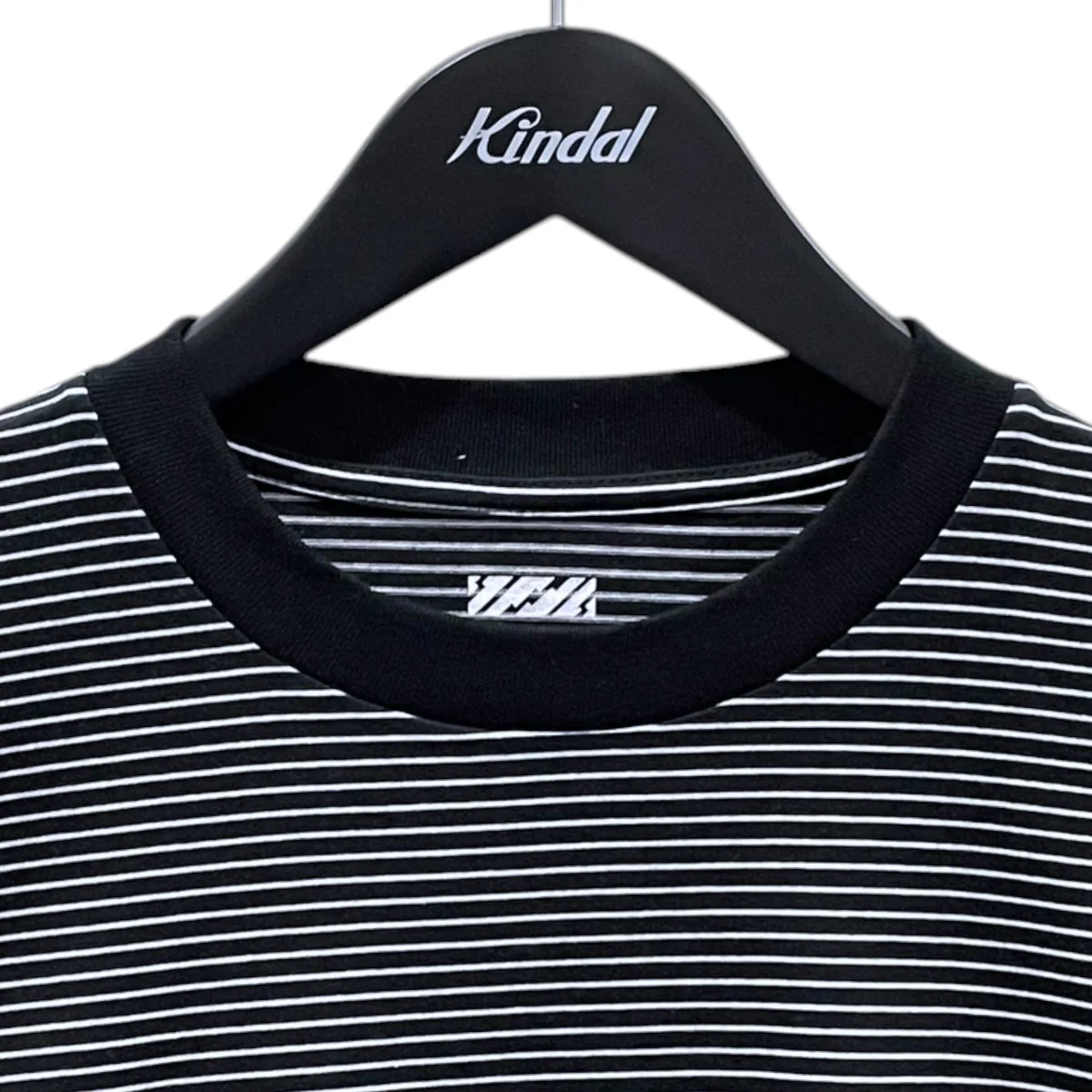 裾ドローコードボーダー柄ビッグシルエットTシャツ BALLOON BORDER SHORT SLEEVE T-SHIRT - Image 3