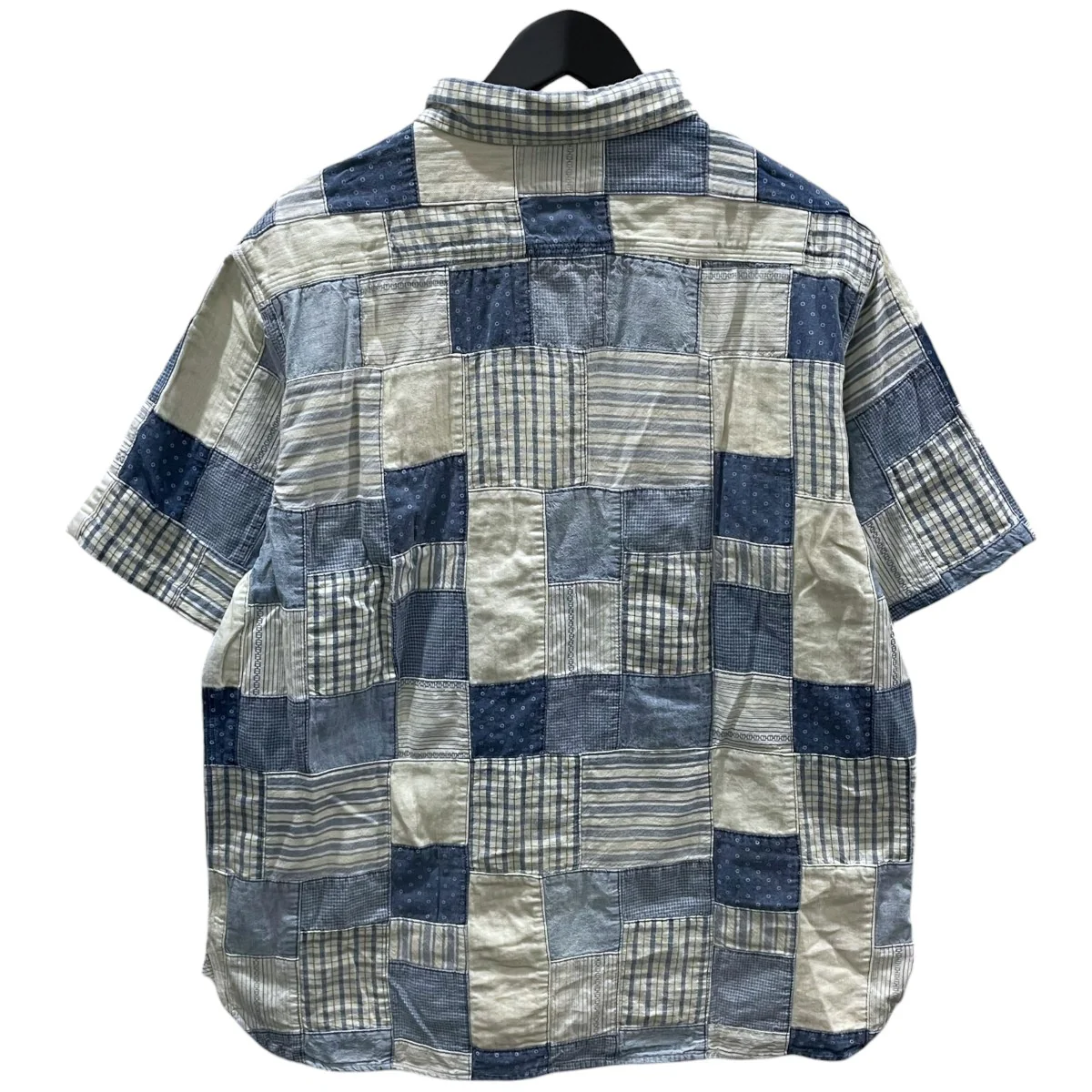24SS パッチワーク半袖シャツ Farrell Patchwork Cotton Shirt ファレル・パッチワーク・コットン・シャツ - Image 2