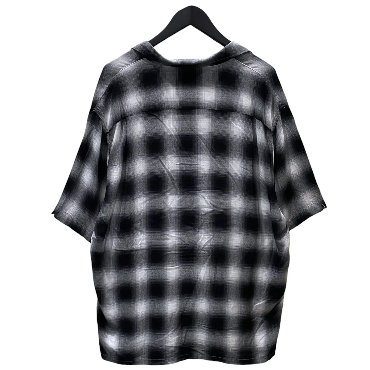 オンブレチェック柄オープンカラー半袖シャツ 60S OMBRE LOOP COLLAR S/S SHIRTS 60s オンブレループカラー ショートスリーブシャツ - Image 2
