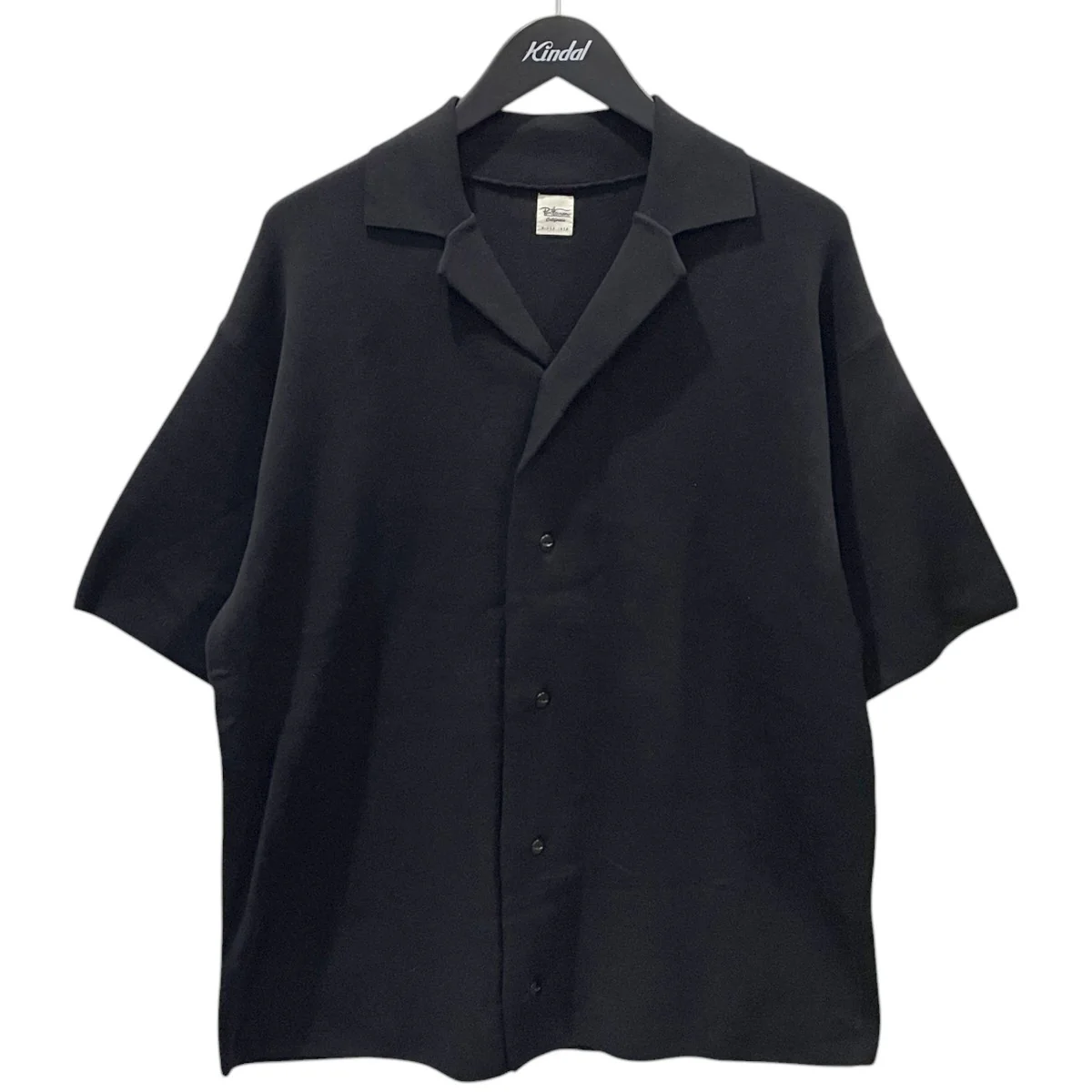 22SS 半袖ニットシャツ Cotton Silk Open Collar Shirt コットン シルク オープンカラーシャツ 3720800017
