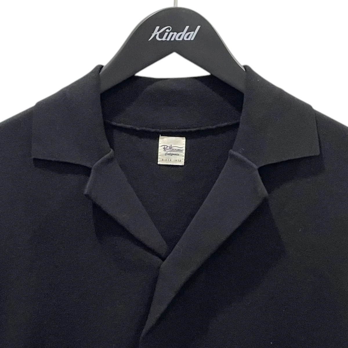 22SS 半袖ニットシャツ Cotton Silk Open Collar Shirt コットン シルク オープンカラーシャツ 3720800017 - Image 3