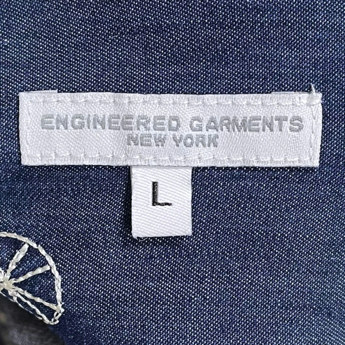 22SS オープンカラー刺繍半袖デニムシャツ Camp Shirt - Bird Embroidery Denim キャンプシャツ バードエンブロイダリー デニム KM028 - Image 4