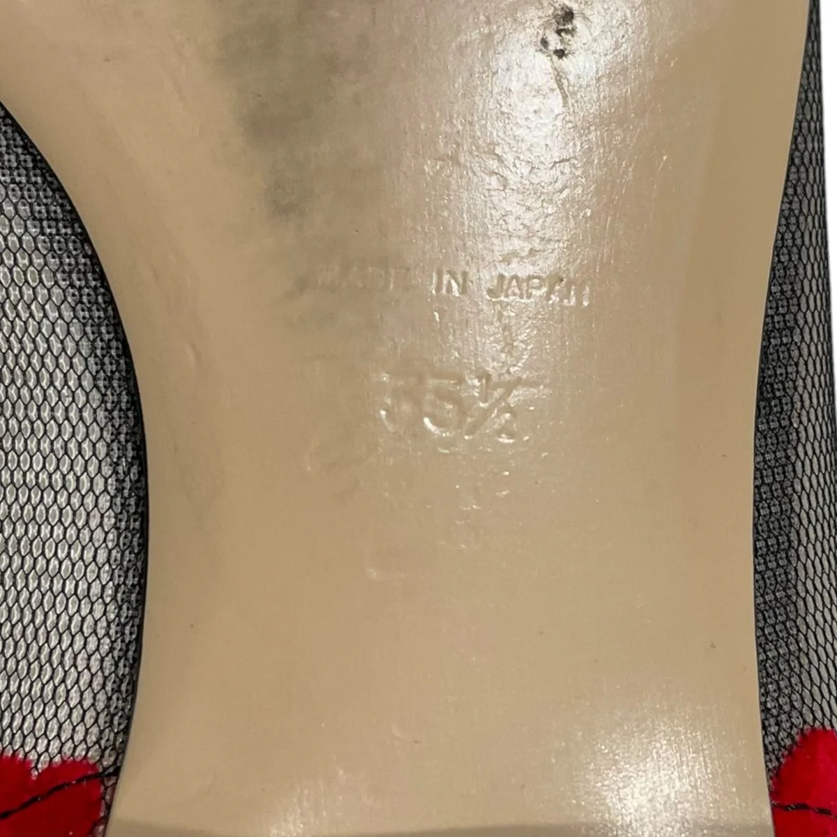 24SS ハートモチーフポインテッドトゥチュールフラットパンプス ANNA V FLAT アンナ ブイ フラット PP24S-ANNA V FLAT-RHC - Image 7