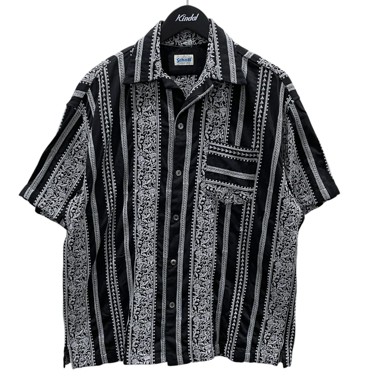 24SS オープンカラー半袖シャツ HAWAIIAN SHIRT EMBROIDERY ハワイアンシャツ エンブロイダリー 782-4123011