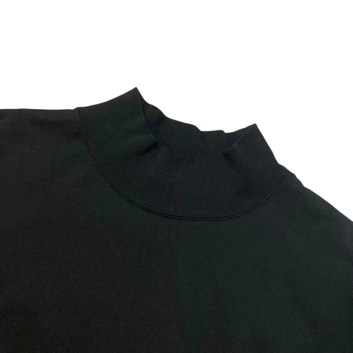 Cotton Light Terry Mock Neck ハイネックカットソー GU243-70236 - Image 3
