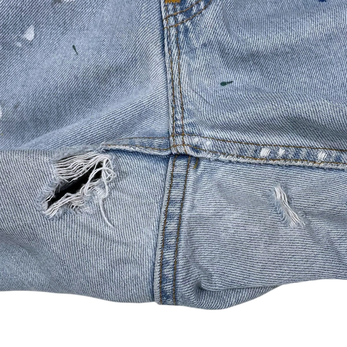 ペイント加工リメイクデニムパンツ - Image 7