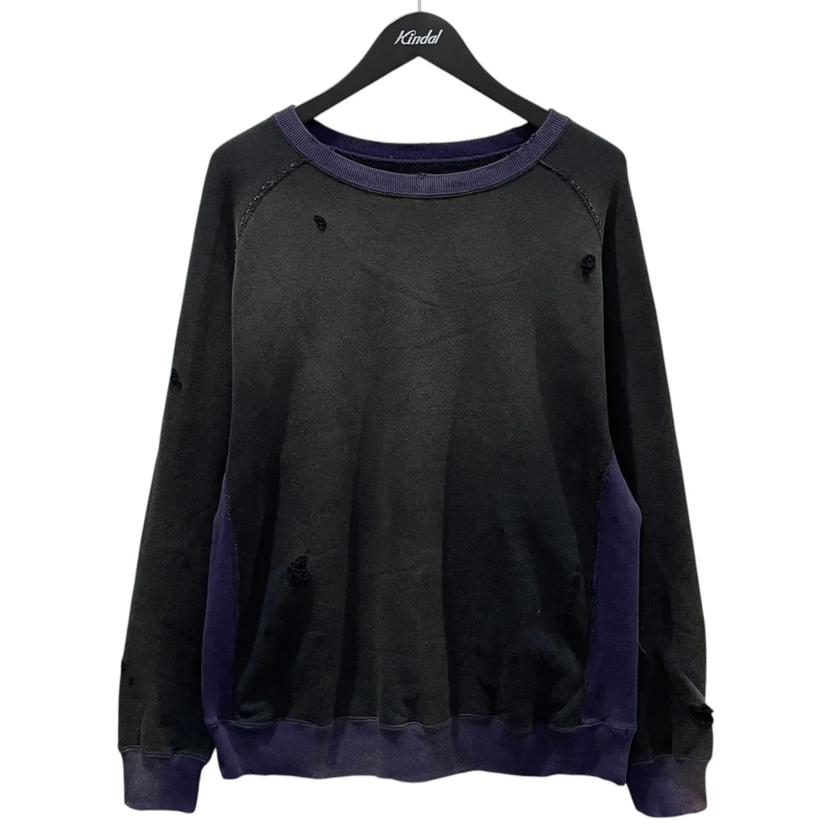 24AW 2トーン加工スウェットトレーナー 2-Tone Crew Neck Sweat Shirt - Cotton French Terry PU292