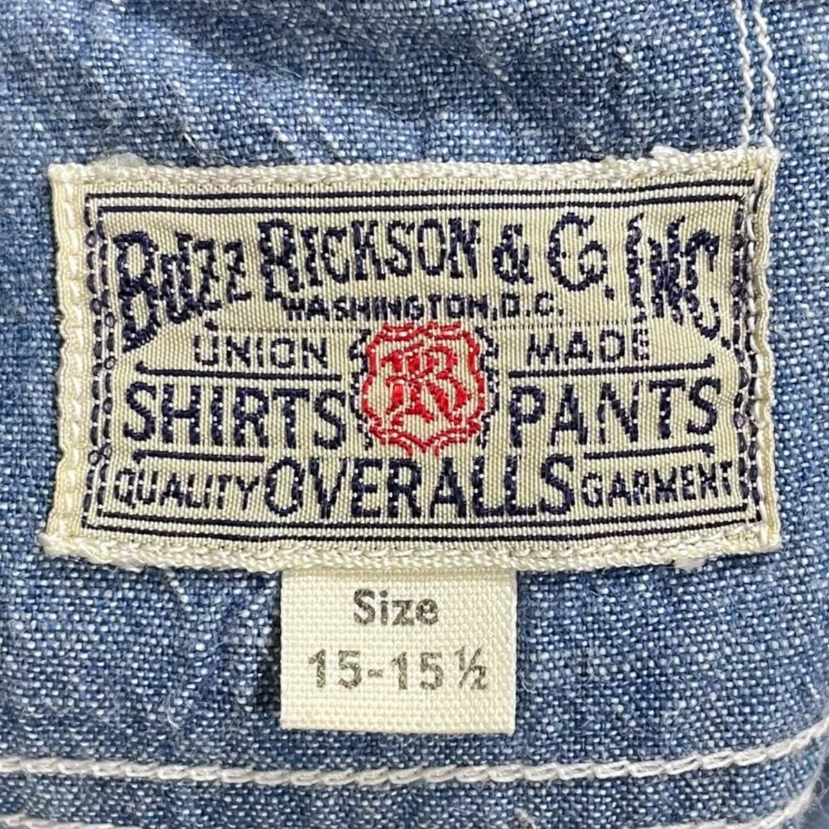 デニムシャツ BLUE CHAMBRAY WORK SHIRTS ブルー シャンブレー ワークシャツ BR25995 - Image 7