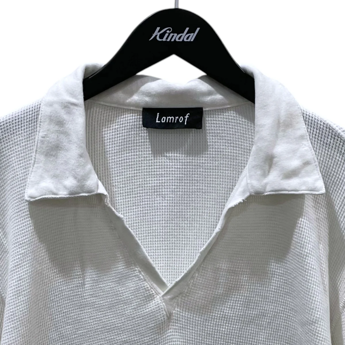 26SS ダメージ加工サーマルポロシャツ Thermal Aging Polo サーマルエイジングポロ LM-26SS-CT04 - Image 3