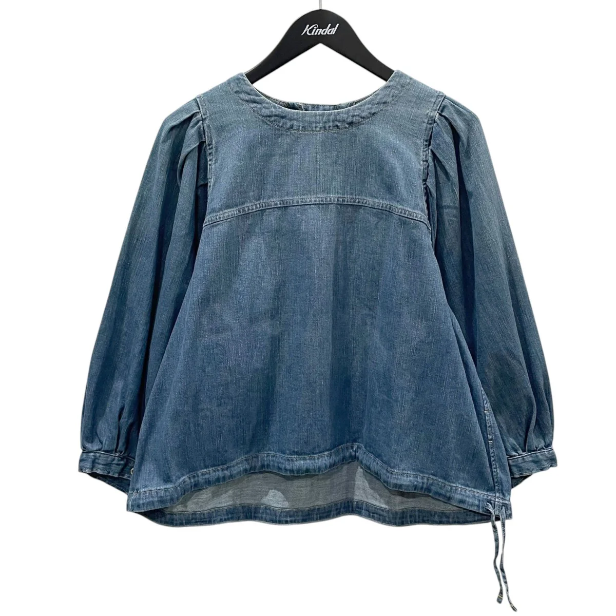 25SS プルオーバーデニムシャツ 45 Petit Denim Puff Sleeve Blouse 45プチデニムパフブリッジブラウス 70730023