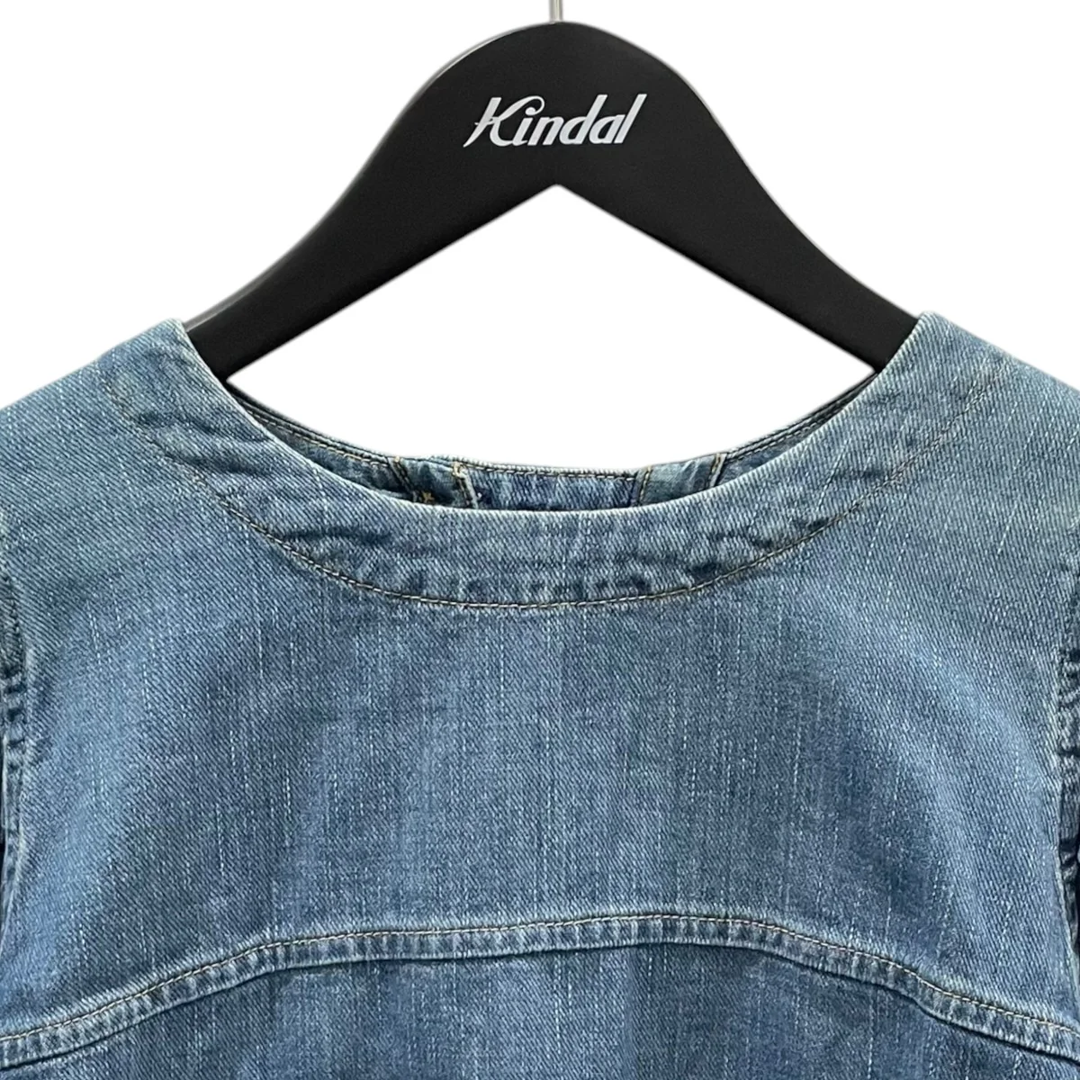 25SS プルオーバーデニムシャツ 45 Petit Denim Puff Sleeve Blouse 45プチデニムパフブリッジブラウス 70730023 - Image 3