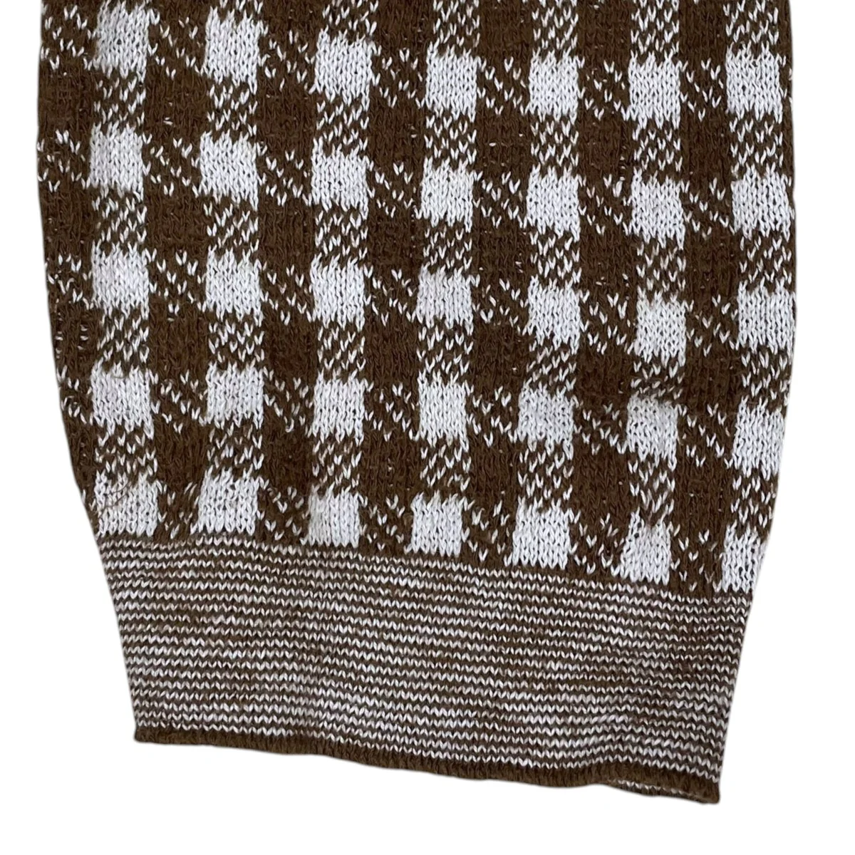 24SS チェック柄ニットカーディガン ギンガムジャカードのカシュクール 70680092 - Image 4