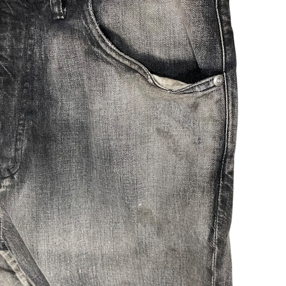 26SS 加工デニムパンツ AGING MIDDLE STRAIGHT 5P DENIM PANTS ANC-PT121-A - Image 5