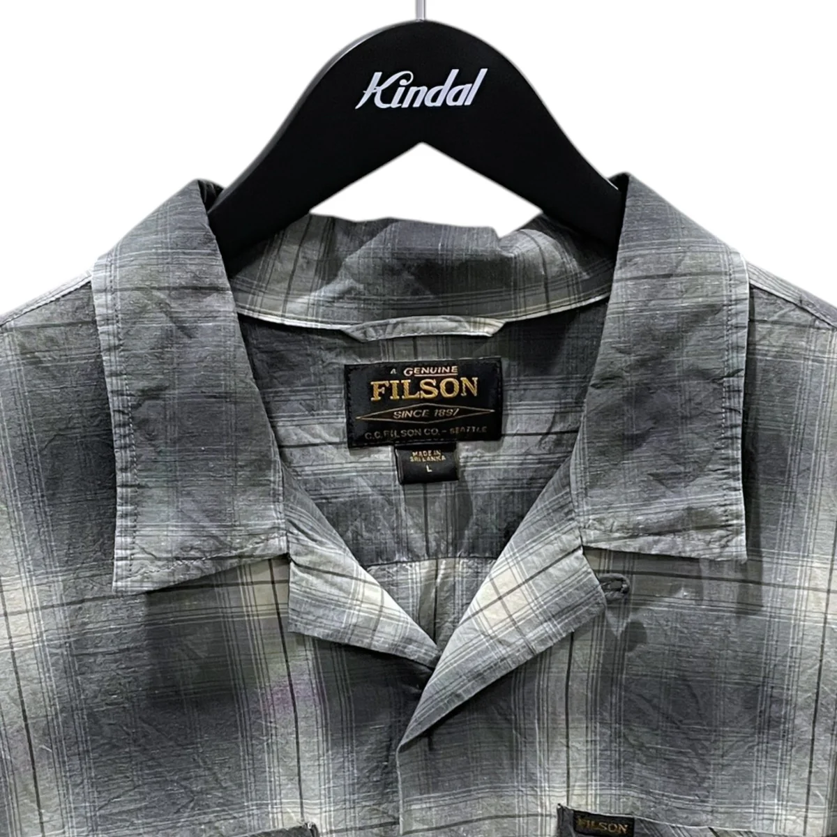 オンブレチェック柄オープンカラー半袖シャツ Greenwood SS Camp Shirt グリーンウッド ショートスリーブ キャンプシャツ 20293592 - Image 3
