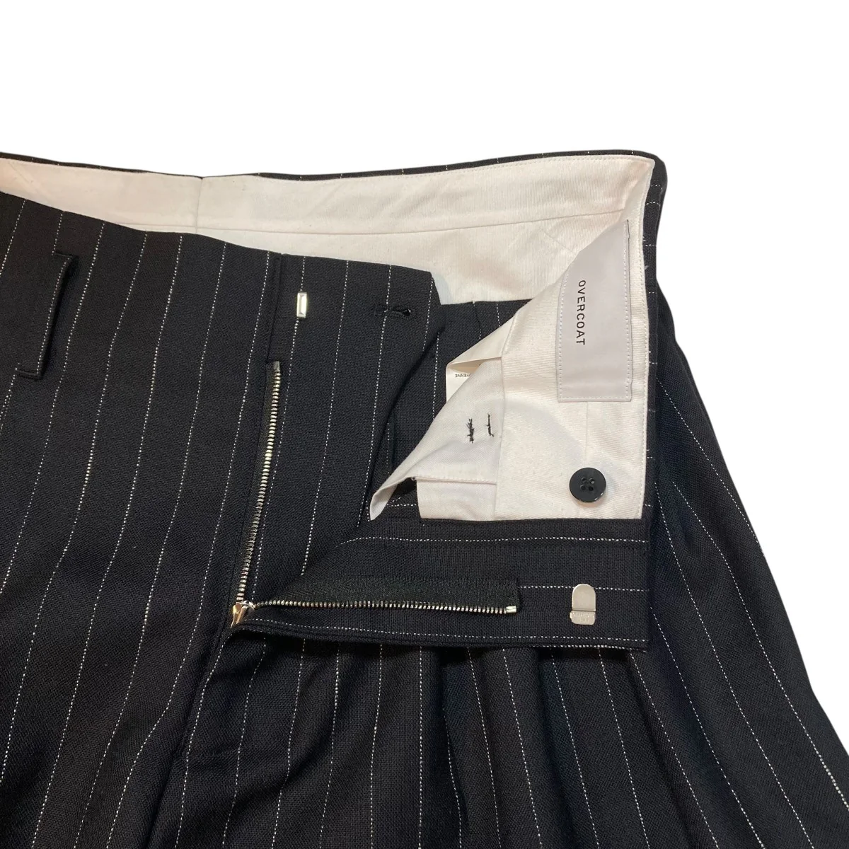 5 TUCK TROUSER IN WOOL PINSTRIPEストライプタックウールパンツF25P021-DWWS - Image 3