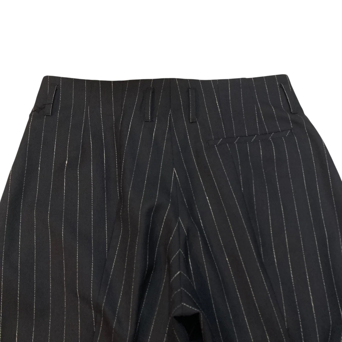5 TUCK TROUSER IN WOOL PINSTRIPEストライプタックウールパンツF25P021-DWWS - Image 5