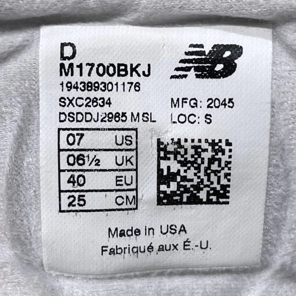 スニーカー M1700BKJ MADE IN USA - Image 9