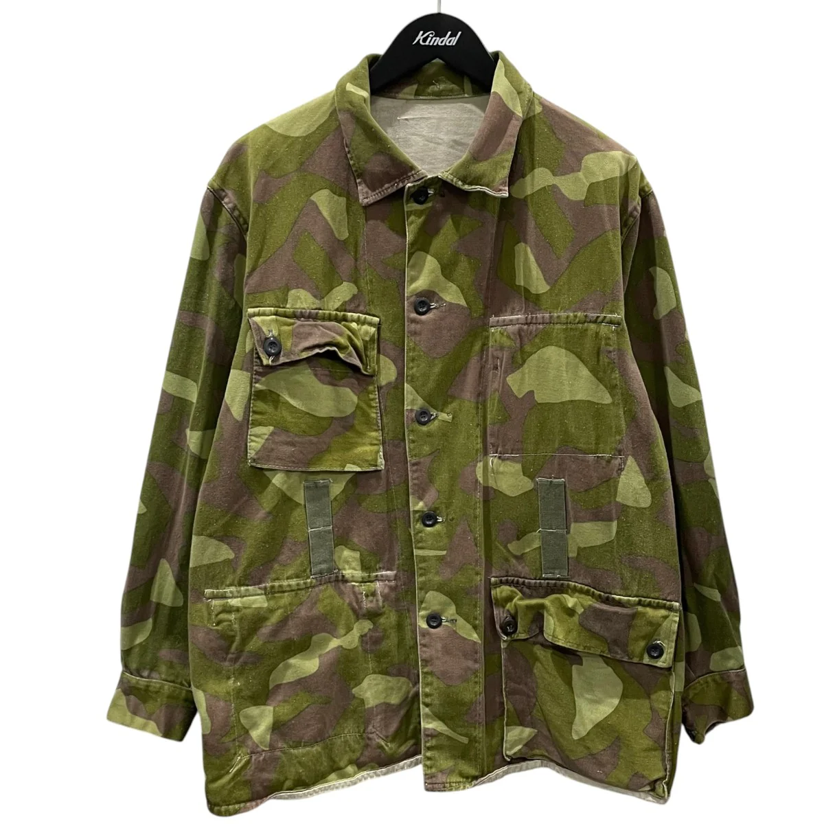 70s フィンランド軍 Puolustusvoimat カモフラ柄M62 リバーシブルジャケット