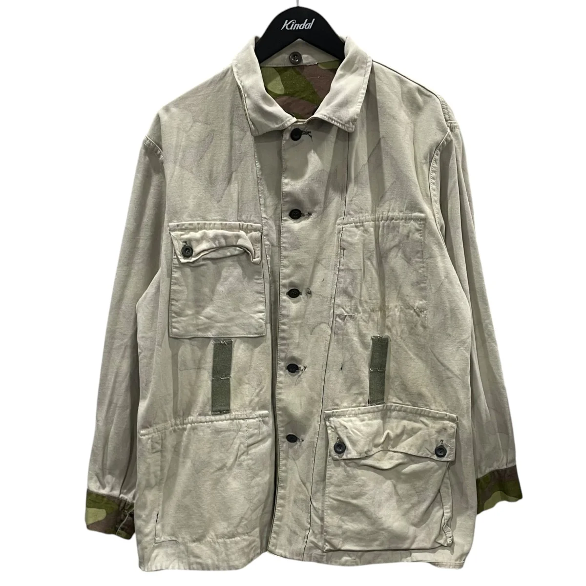 70s フィンランド軍 Puolustusvoimat カモフラ柄M62 リバーシブルジャケット - Image 3