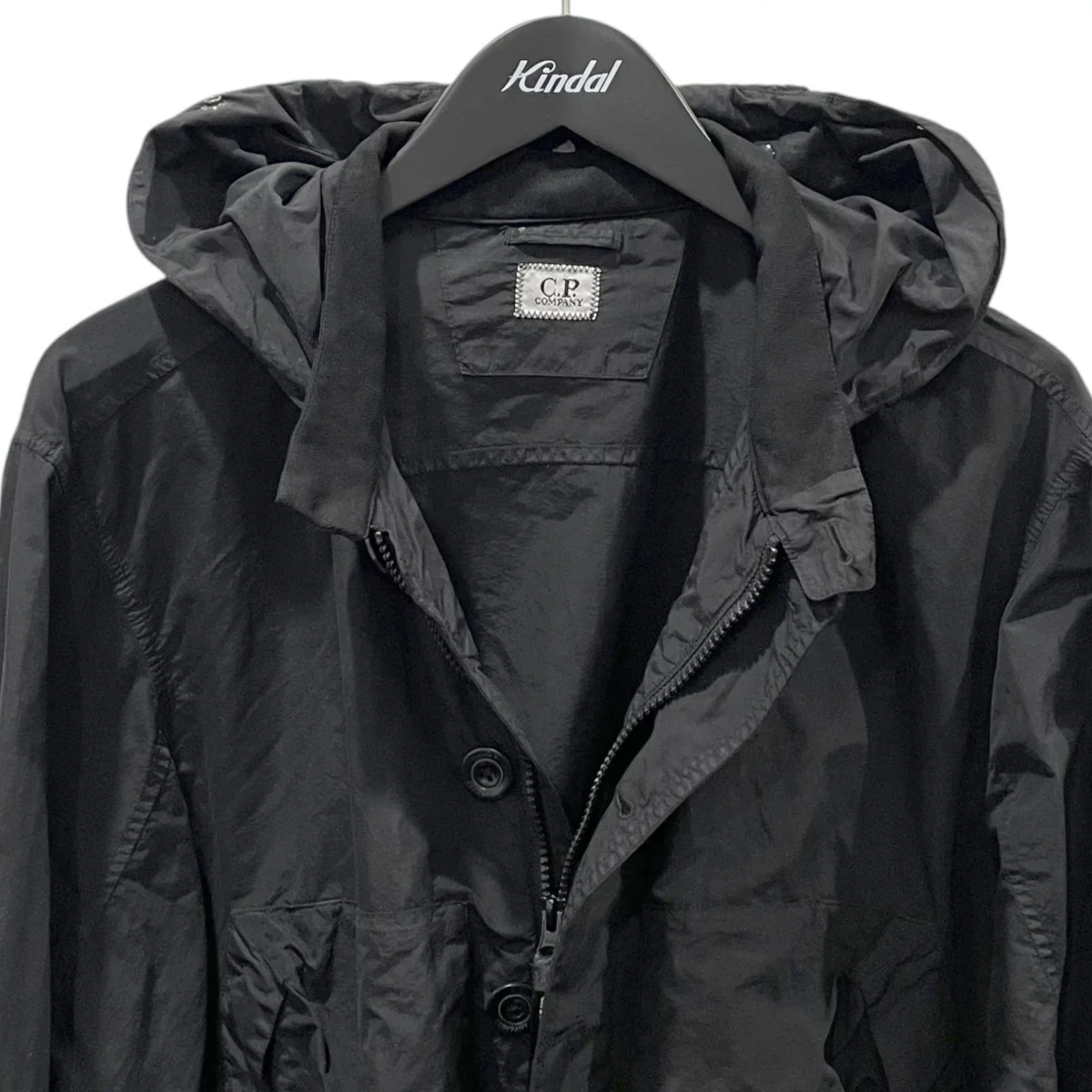 フーデッドナイロンシャツ Flatt Nylon Goggle Overshirt フラットナイロン ゴーグル オーバーシャツ 16CMOS018A-005991G - Image 3