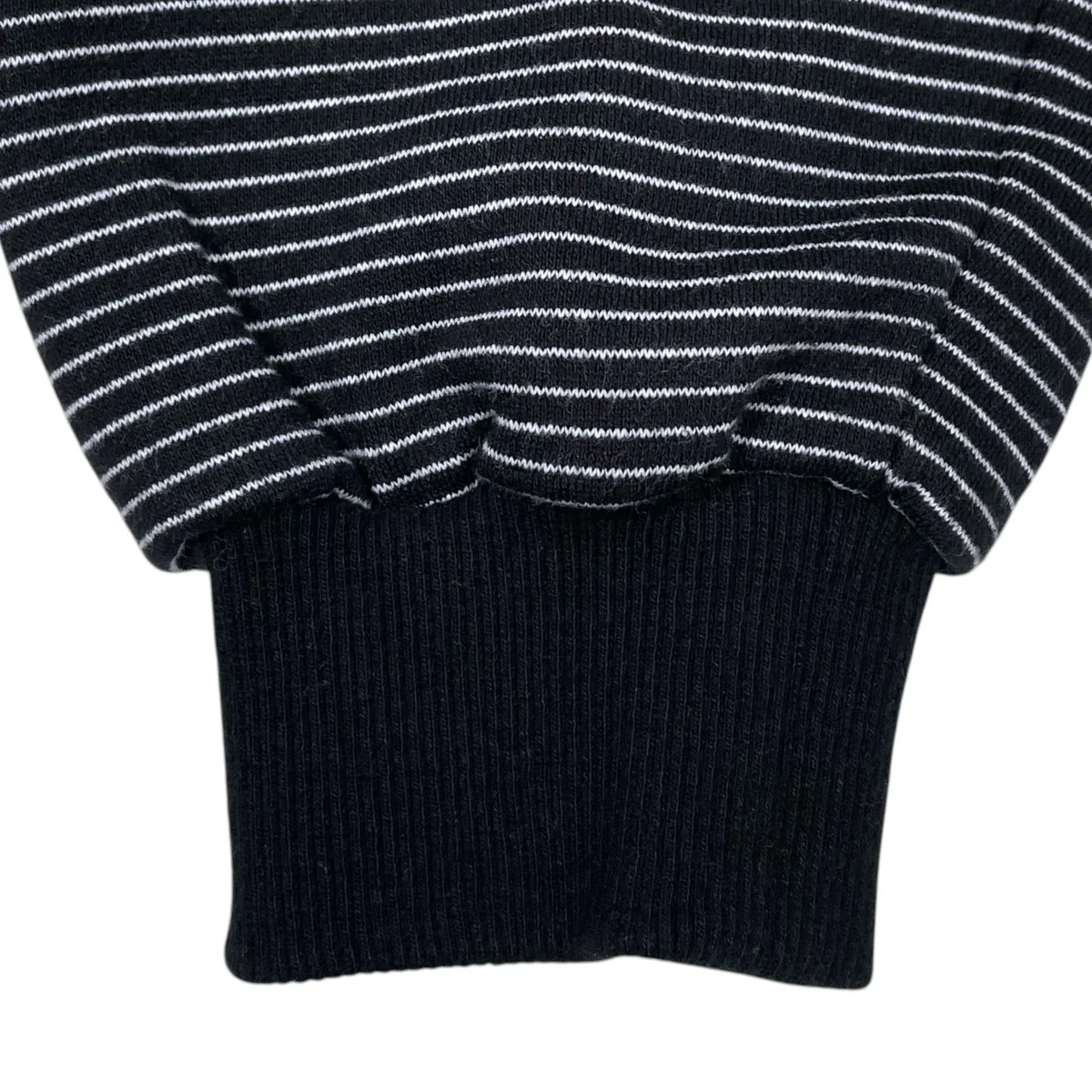 25AW ボーダー柄ロゴ刺繍裏起毛スウェットトレーナー BORDER CREW NECK SWEAT ボーダークルーネックスウェット AW25BRENCT01NTL - Image 4
