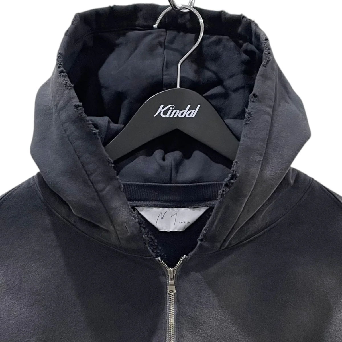 26SS 裏起毛ハーフジッププルオーバーパーカー LIGHT LOOP ZIP HOODIE ライト ループ ジップフーディ ANC-CT148 - Image 3