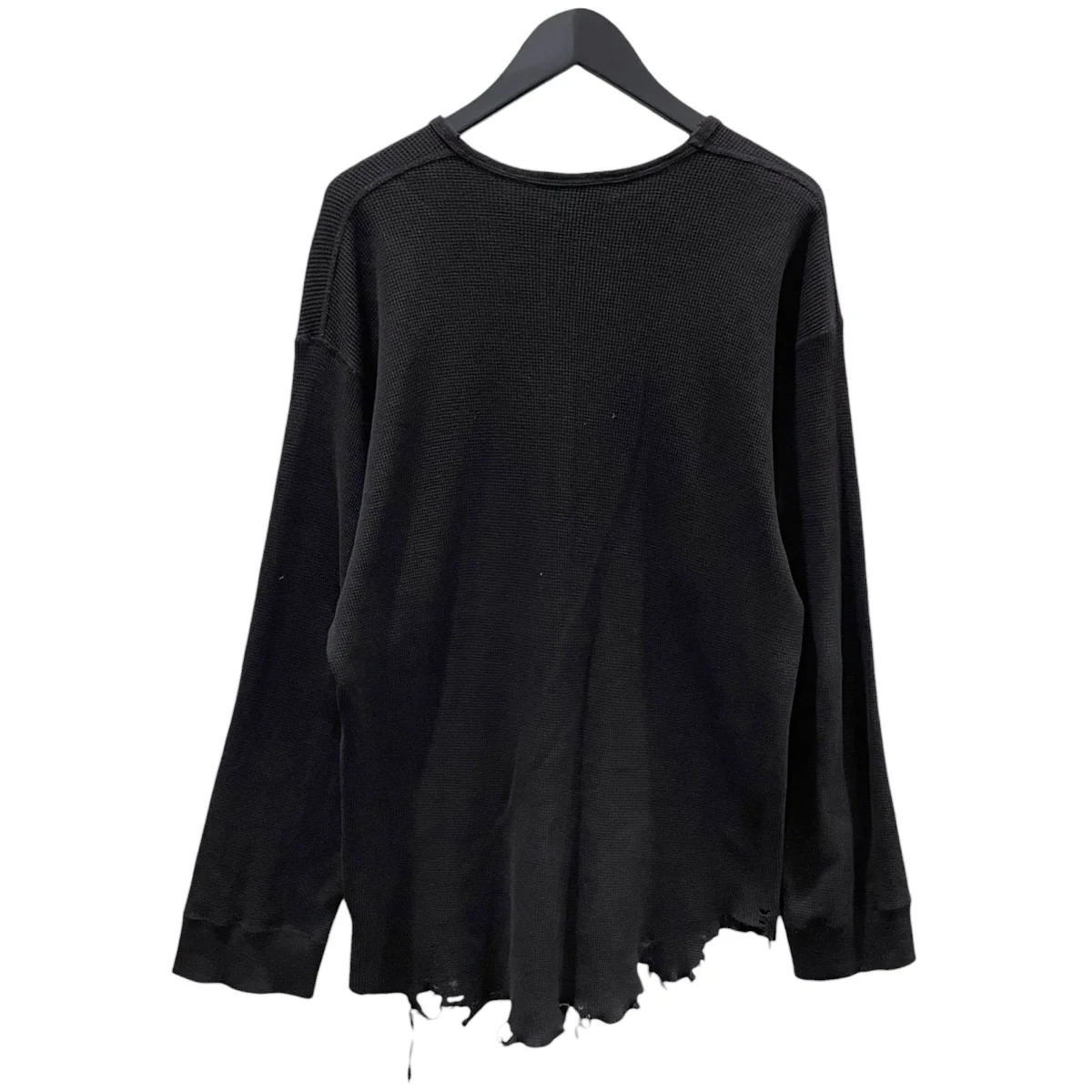 ダメージ加工ワッフルクルーロングスリーブ DAMAGE WAFFLE CREW LS ANC-STD-CT03 - Image 2