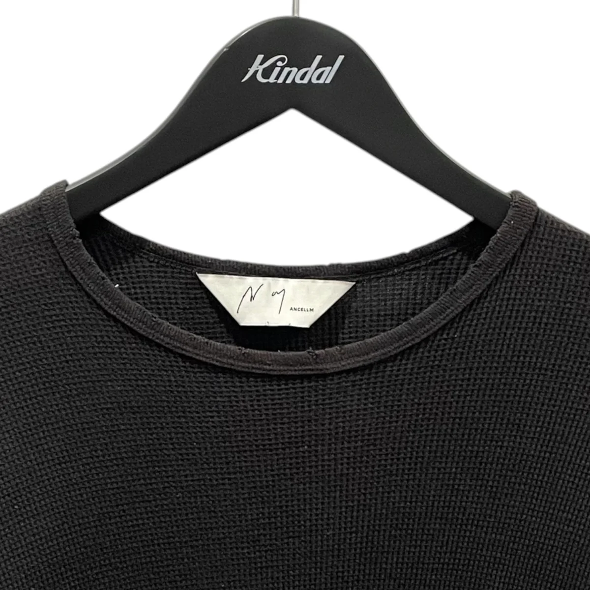 ダメージ加工ワッフルクルーロングスリーブ DAMAGE WAFFLE CREW LS ANC-STD-CT03 - Image 3