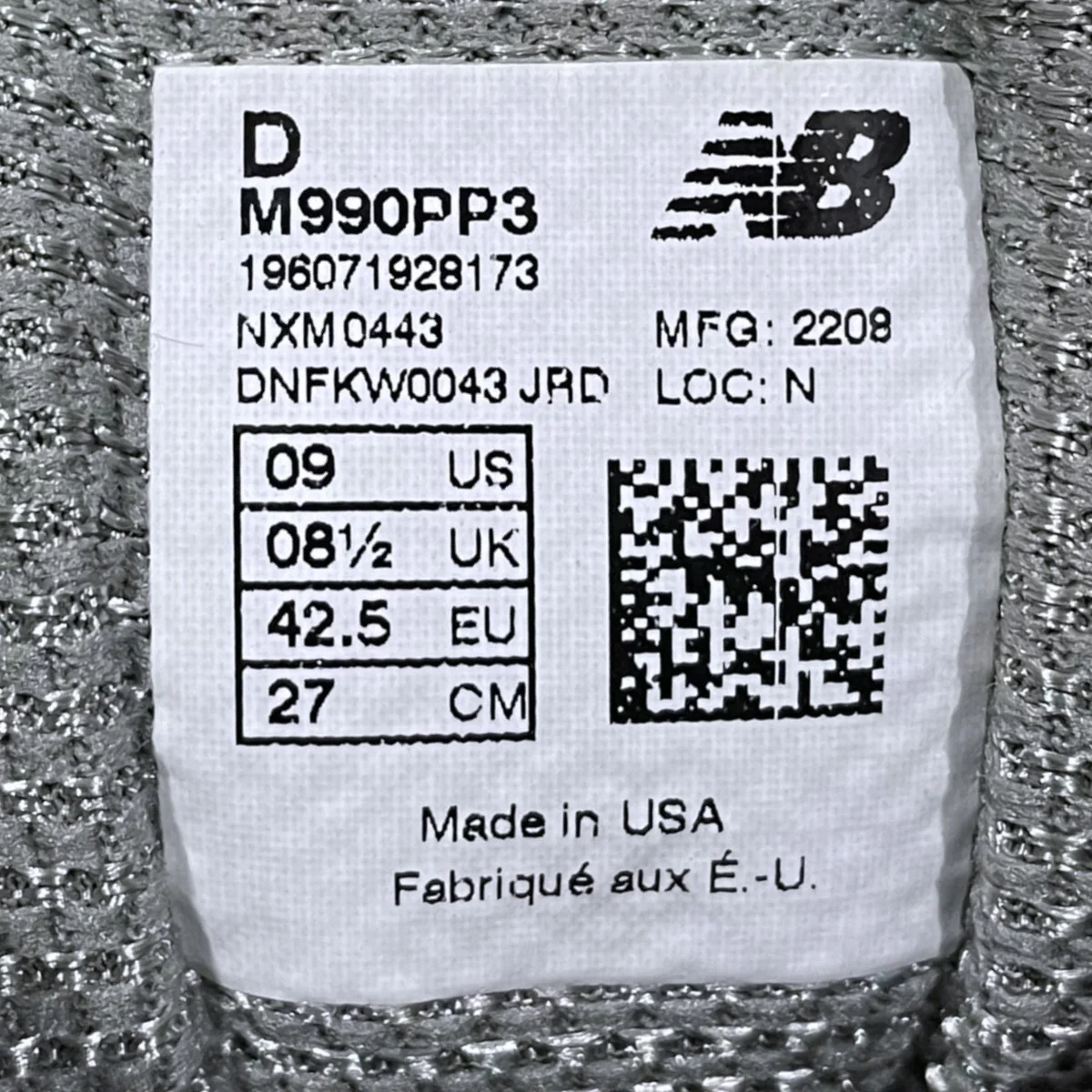 スニーカー M990PP3 MADE IN USA - Image 9