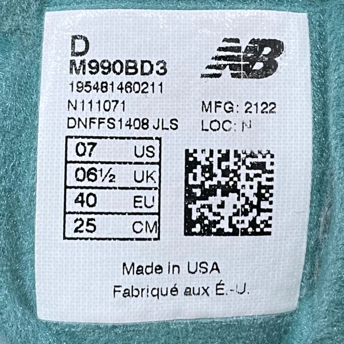 スニーカー M990BD3 MADE IN USA - Image 9