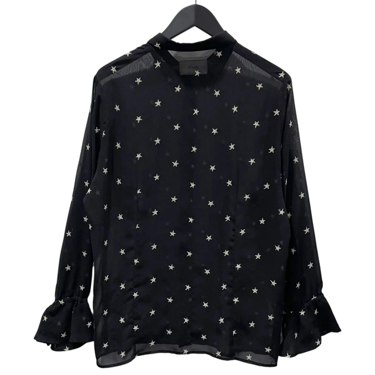 星刺繍シアーシャツ STAR EMBROIDERY SHEER SHIRT スターエンブロイダリー シアーシャツ 025001002001001002 - Image 2