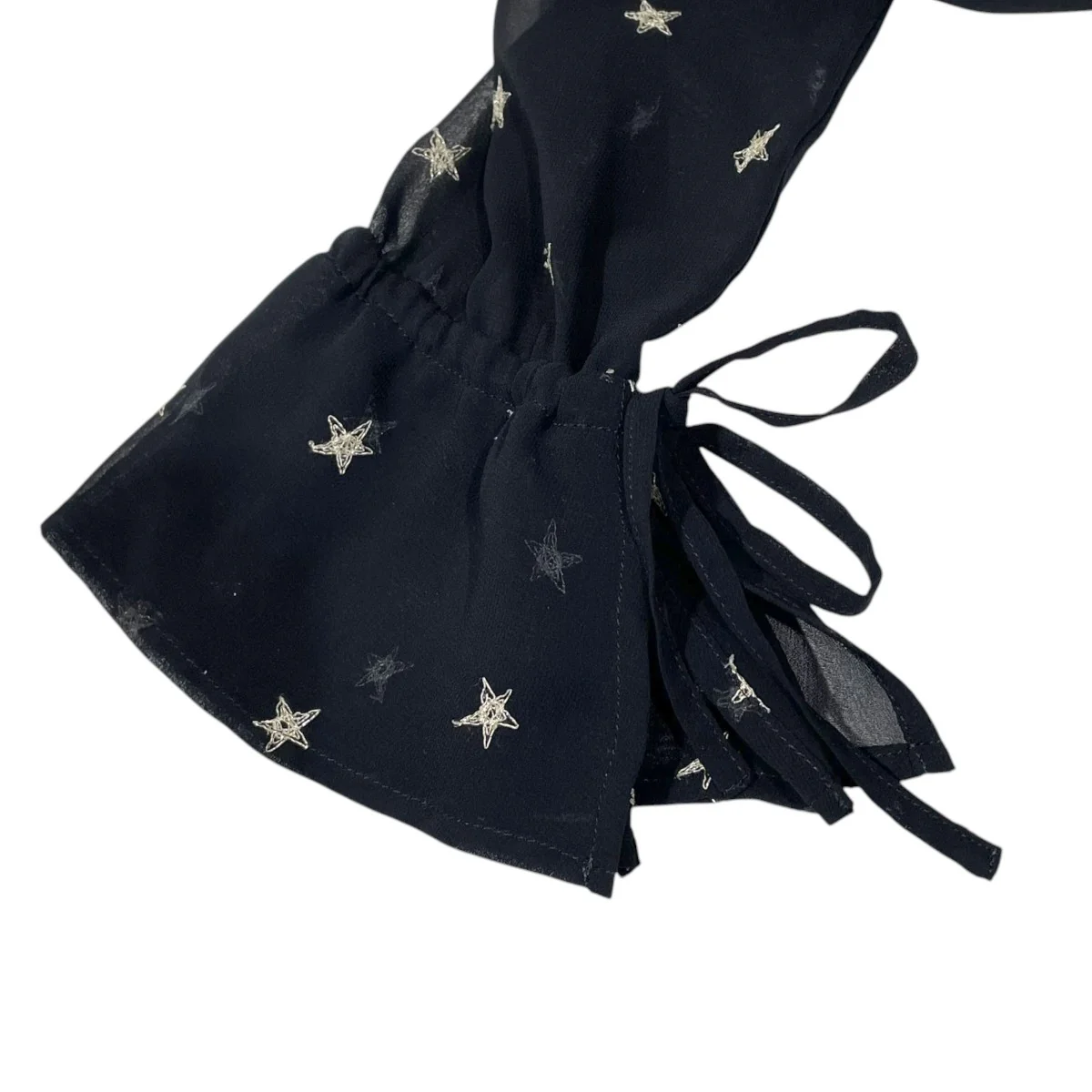 星刺繍シアーシャツ STAR EMBROIDERY SHEER SHIRT スターエンブロイダリー シアーシャツ 025001002001001002 - Image 4