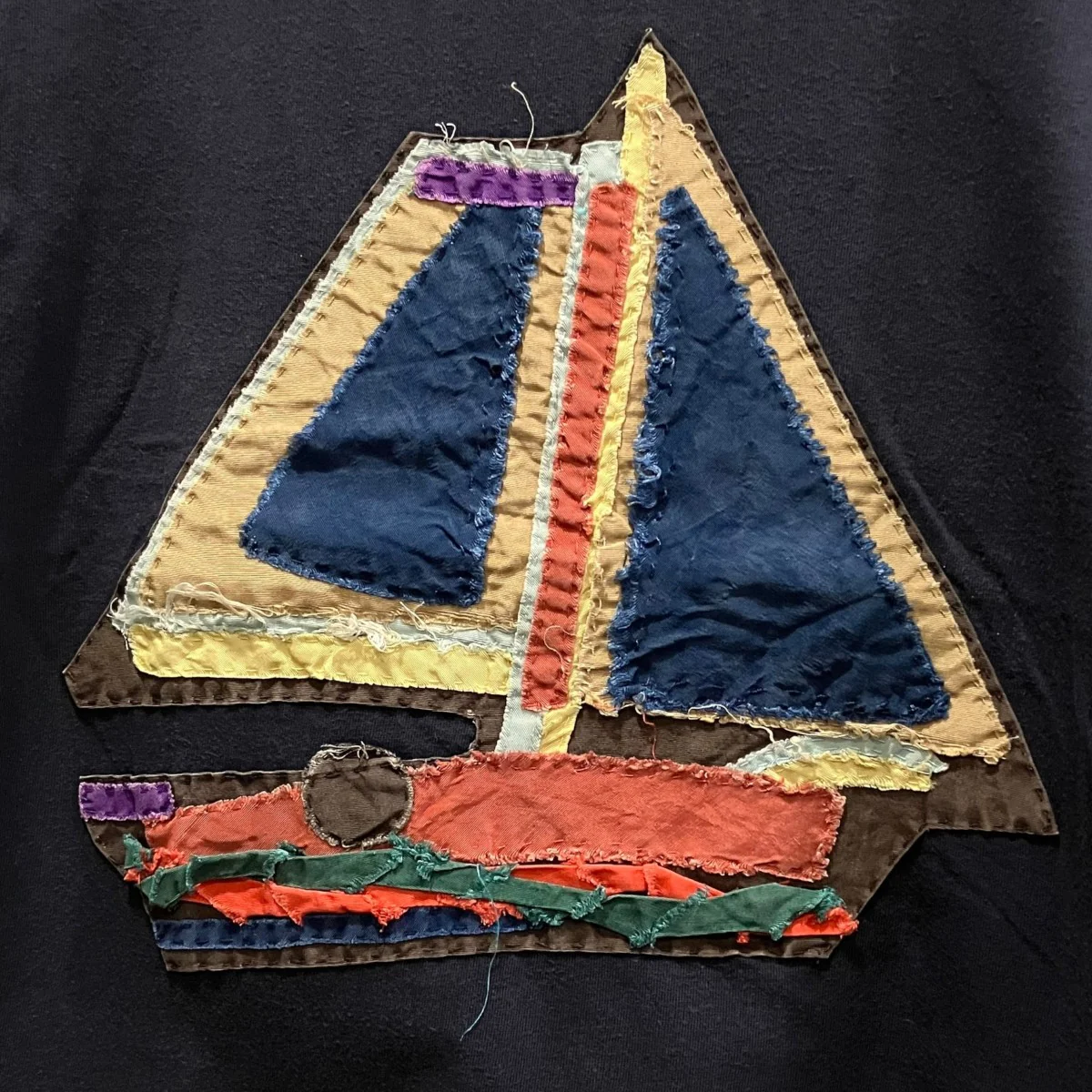 帆船パッチワークTシャツ - Image 4