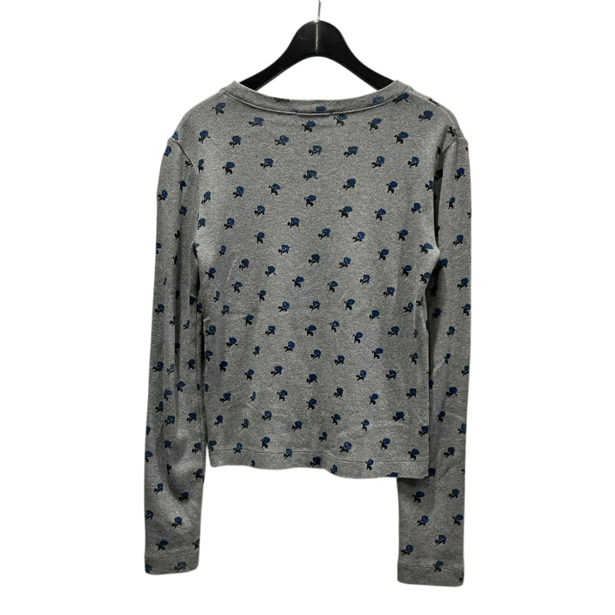 25AWコットンモダールフライス フラワープリント長袖Tシャツ34-03-54-03017 - Image 2